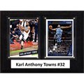 Williams & Son Saw & Supply C&I Collectables 68TOWNS NBA 6 x 8 in. Karl Anthony Towns Minnesota Timberwolves Two Card Plaque 68TOWNS